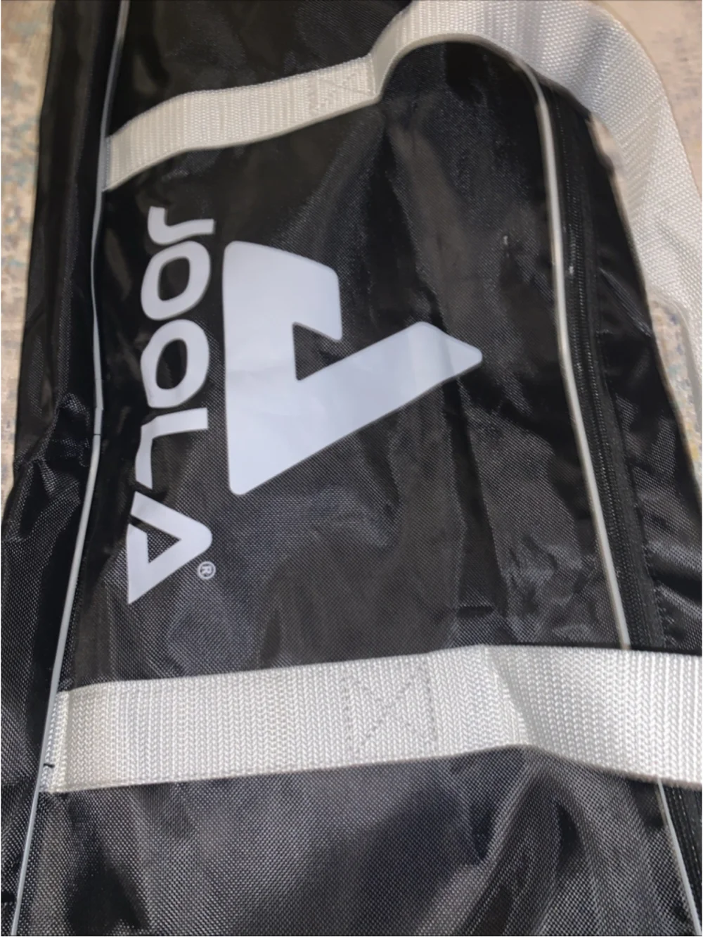 Joola Pickleball Double Sided Black Duffle Bag L 42” X 12 “ H Equipment Bag
